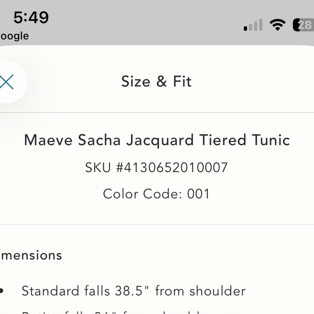 Maeve for Anthropologie Black Sacha Jacquard Tiered Tunic sz L NWT - Picture 5 of 16